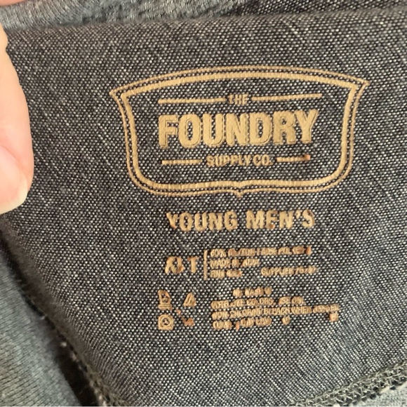 Men’s Foundry Big & Tall Grey Short Sleeved Henley XLT, worn few times - Picture 6 of 7